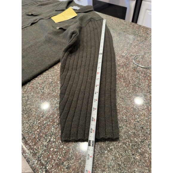 Modern Soul Womens 100%WooL Cardigan Size 2X OLIVE ‎ Button-Up Long Sleeve NWT - Picture 11 of 13
